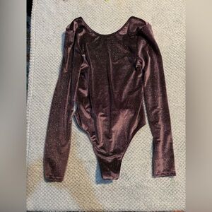 Victoria's Secret Sparkling Purple Bodysuit